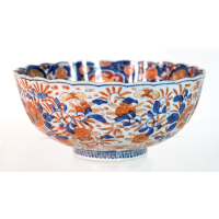 Lot 233: 19th c. Japanese Imari Footed Bowl