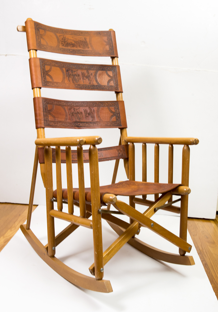 Lot 243: Contemporary Folding Rocking Chair – Willis Henry Auctions, Inc.