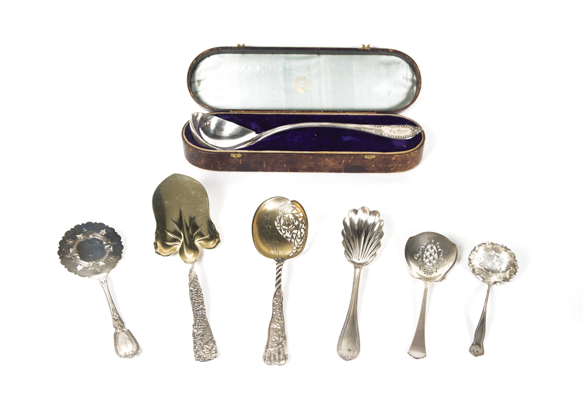 Lot 50B: Seven Sterling Silver Serving Pieces