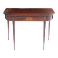Lot 77: 18th c. New England Hepplewhite Card Table