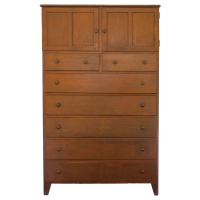 Lot 110: Exceptional Cupboard Over Drawers