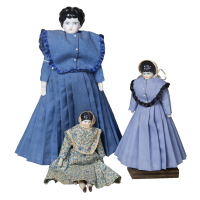 Lot 152: Three Shaker Dressed Dolls