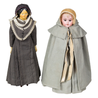 Lot 187: Two Excellent Shaker Dressed Dolls