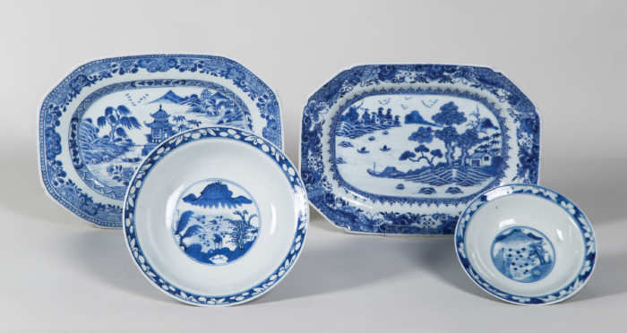 chinese, ceramic, bowls, platter