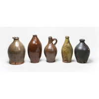 redware, stoneware, bottles, jugs