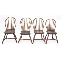 windsor, chairs, bowback, pine