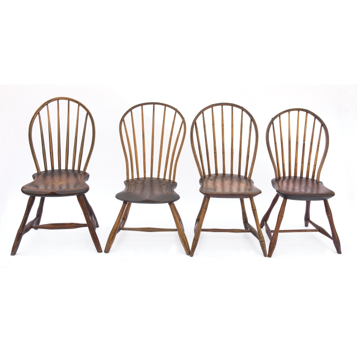 windsor, chairs, bowback, pine