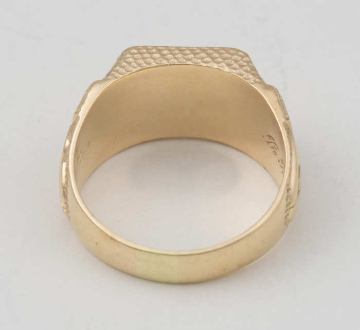 14k, gold, gentleman's, ring, MIT