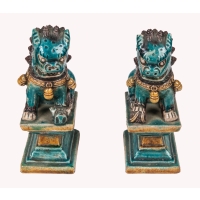 asian, stoneware, dogs, soapstone, lion