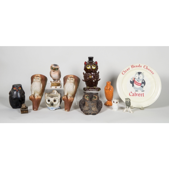 ceramic, owls