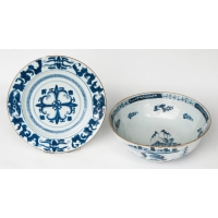 delft, ceramic, blue, chinese, bowls