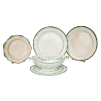 leedsware, ceramic, plates