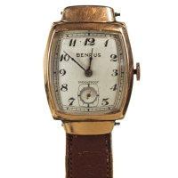 benrus, wristwatch, 14k