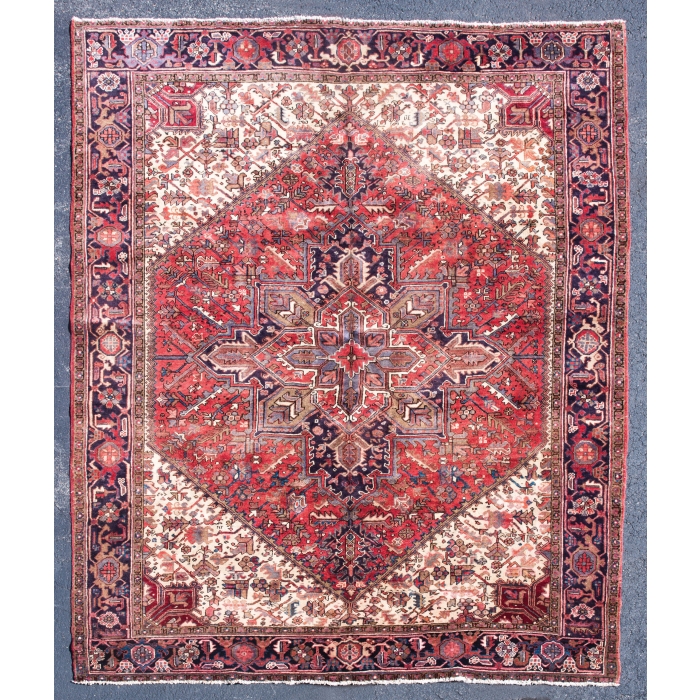 persian, oriental, rug, heriz