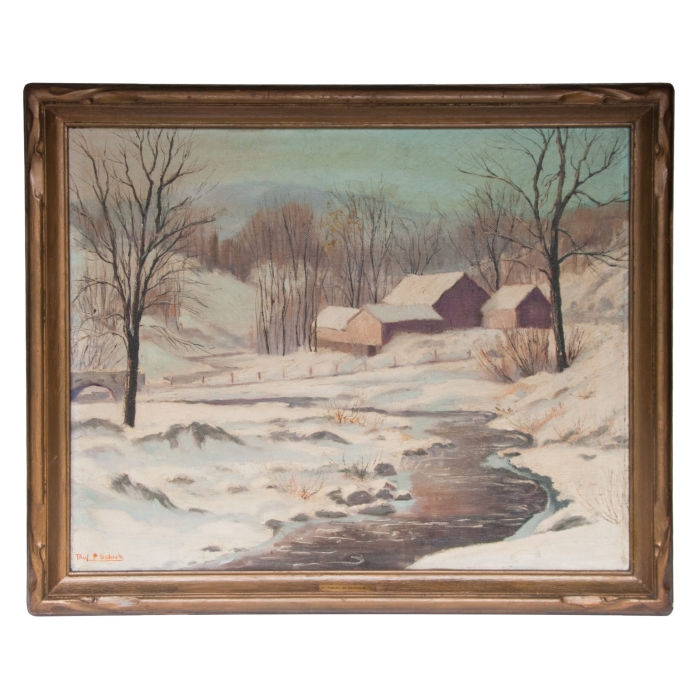 oil, paintings, winter