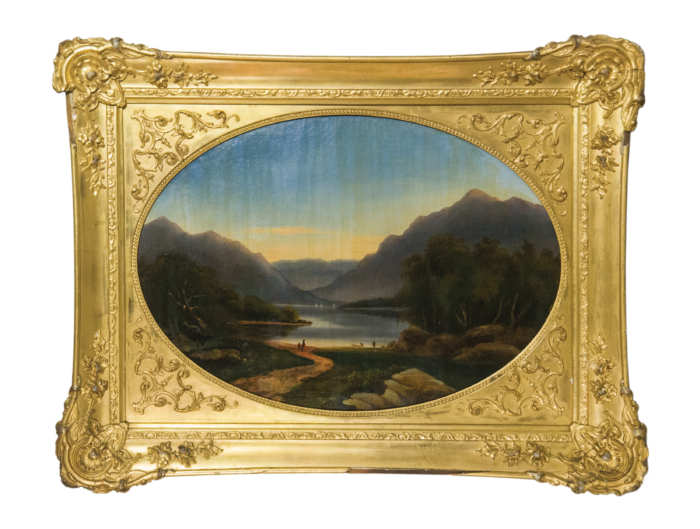 oil, paintings, hudson, river, hovey
