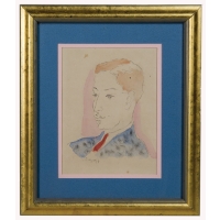 portraits, paintings, arapoff, watercolor