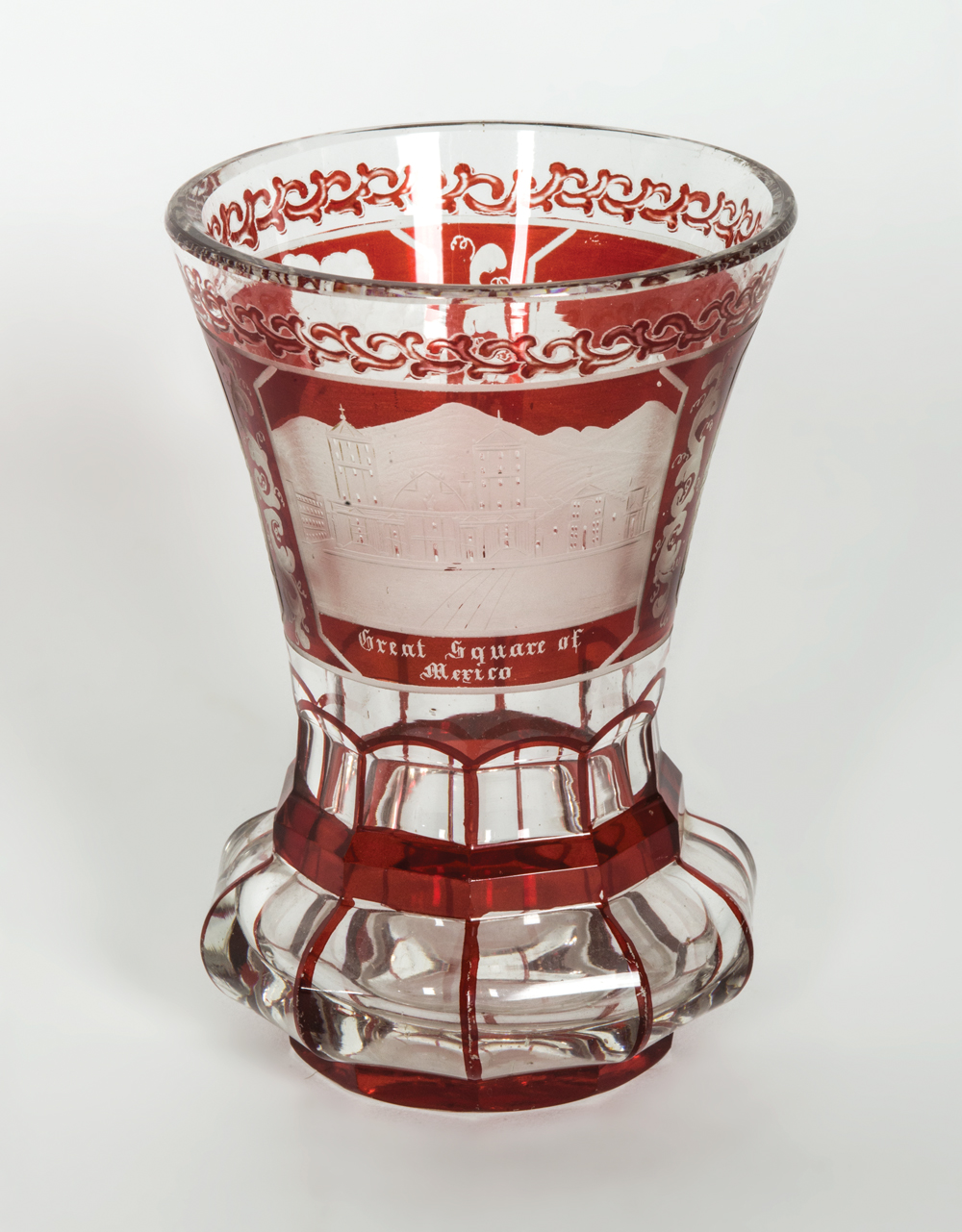 Lot 108: Three Pieces of 19th C. Bohemian Glass - Image 4
