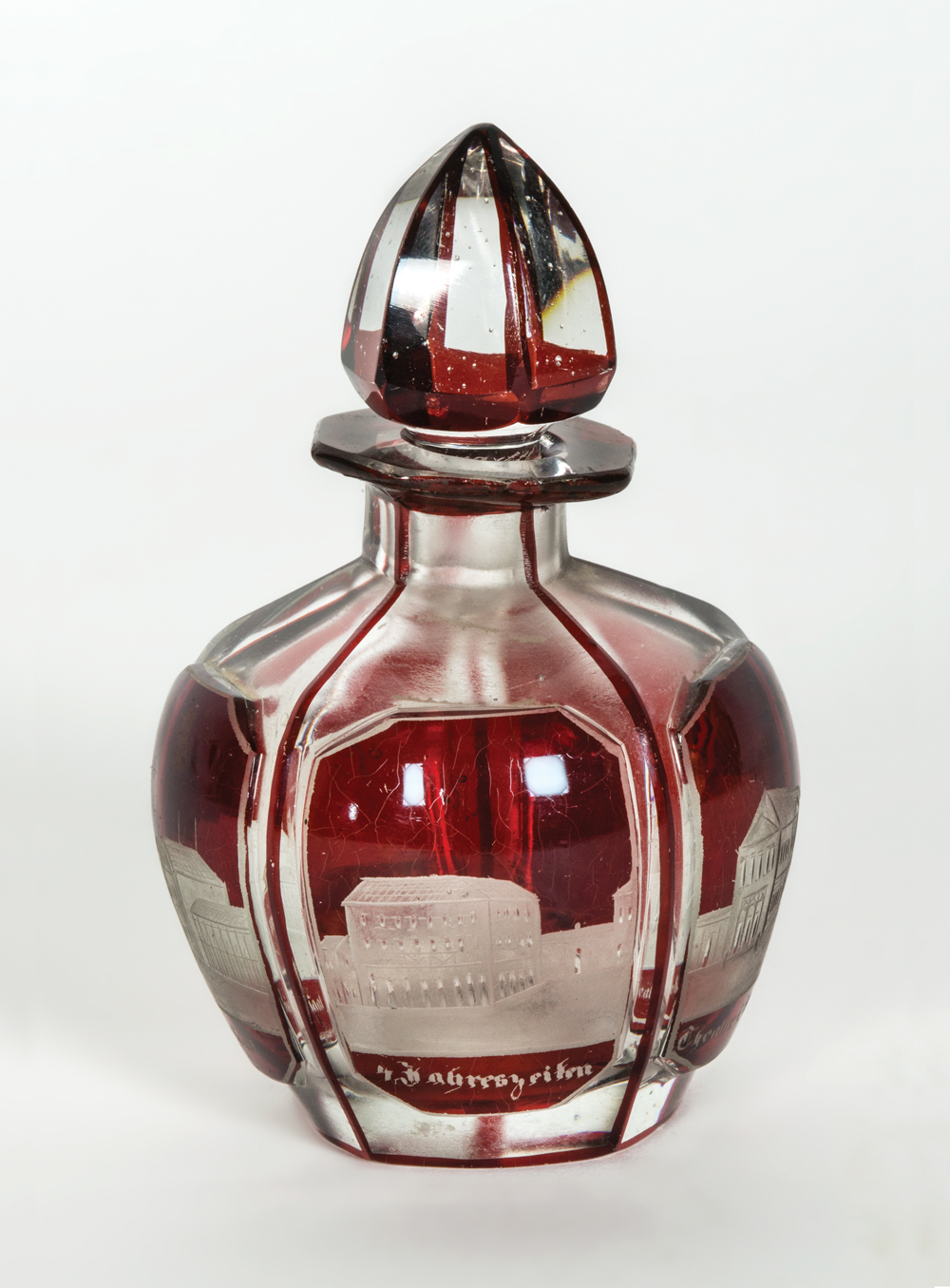 Lot 108: Three Pieces of 19th C. Bohemian Glass - Image 7