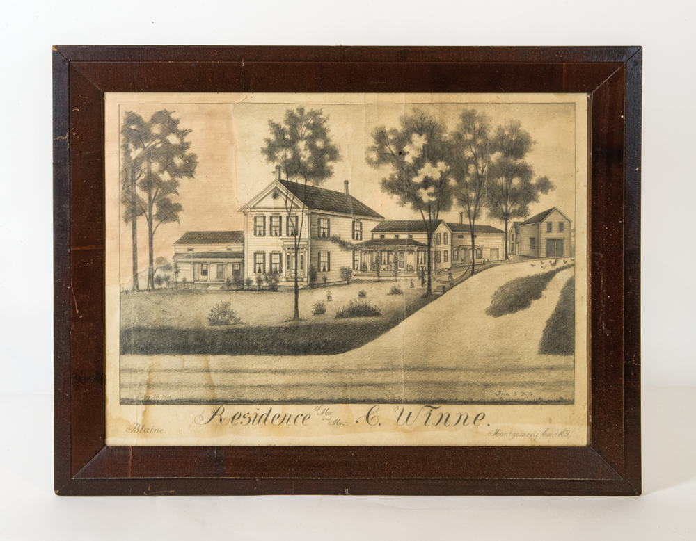 Lot 125B: Pencil Architectural Drawing