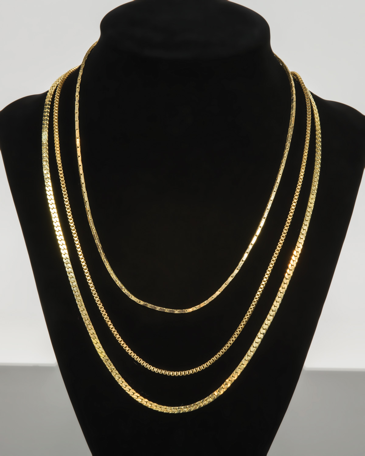 WITHDRAWN*** Lot 23F: Three Gold Necklaces – Willis Henry Auctions, Inc.