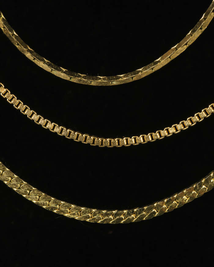 Three Gold Necklaces