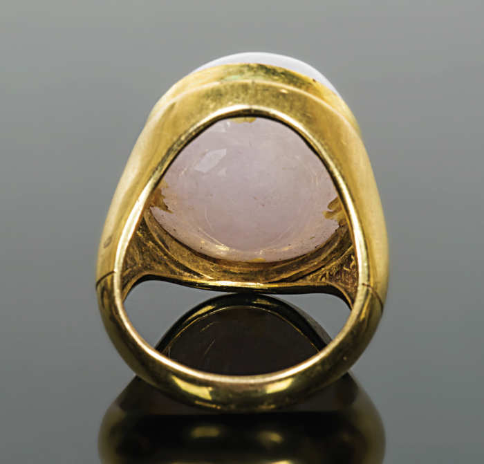 Gold Ring with Jadite