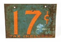 Mid 20th C. Tin Sign