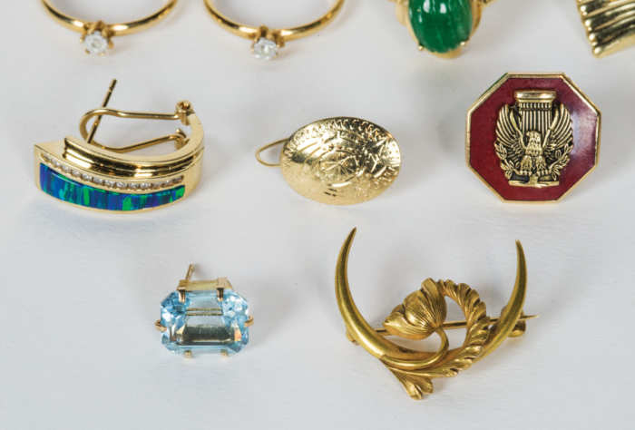 Rings, Earrings, Pins, Pendant