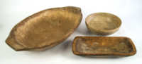 Three Early 19th C. Wood Bowls