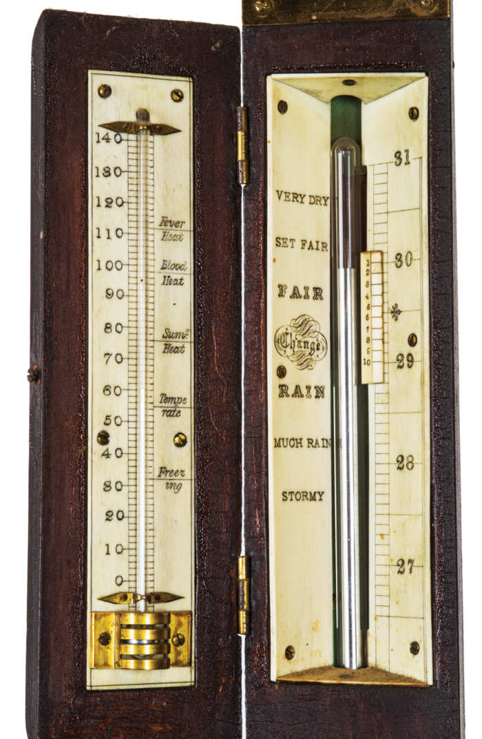 19th C. Gimballed Barometer