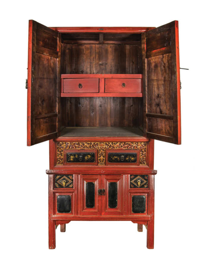 Chinese Two-Part Cupboard