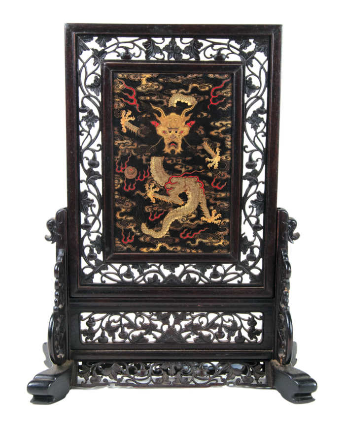 19th C. Chinese Table Screen