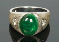 Gold Ring with Green Stone