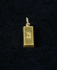 Gold Ingot Pendant