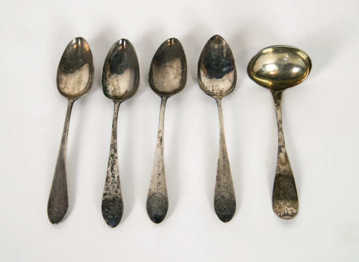 Coin and Sterling Spoons