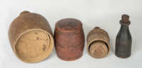 Four Pieces of Early New England Woodenware