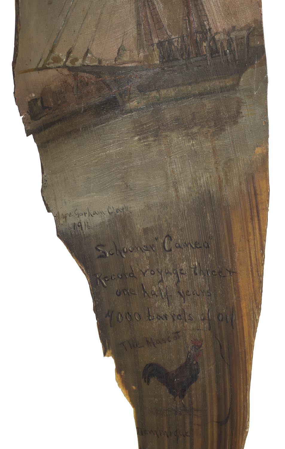 Lot 119C: Rare Painting on Baleen - Image 3