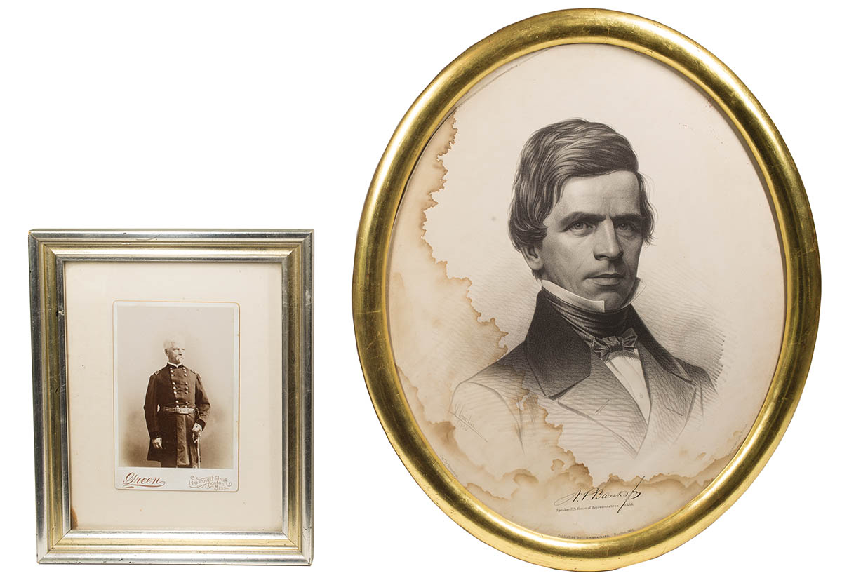 Lot 109A: General Banks Portraits and his Sword