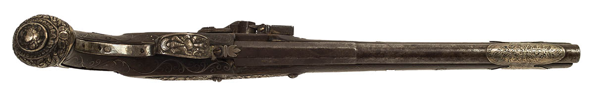 Lot 146: Over-Under Flintlock Pistol - Image 3
