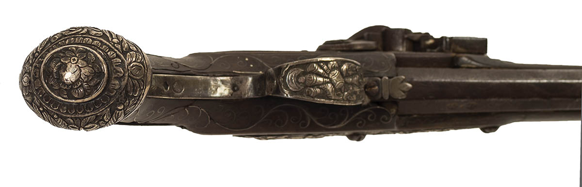 Lot 146: Over-Under Flintlock Pistol - Image 4