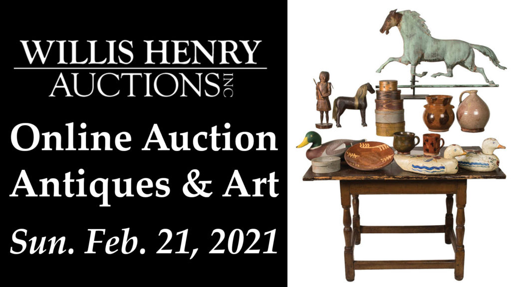 Online Estate Antiques & Art Auction - Sunday Feb. 21, 2021