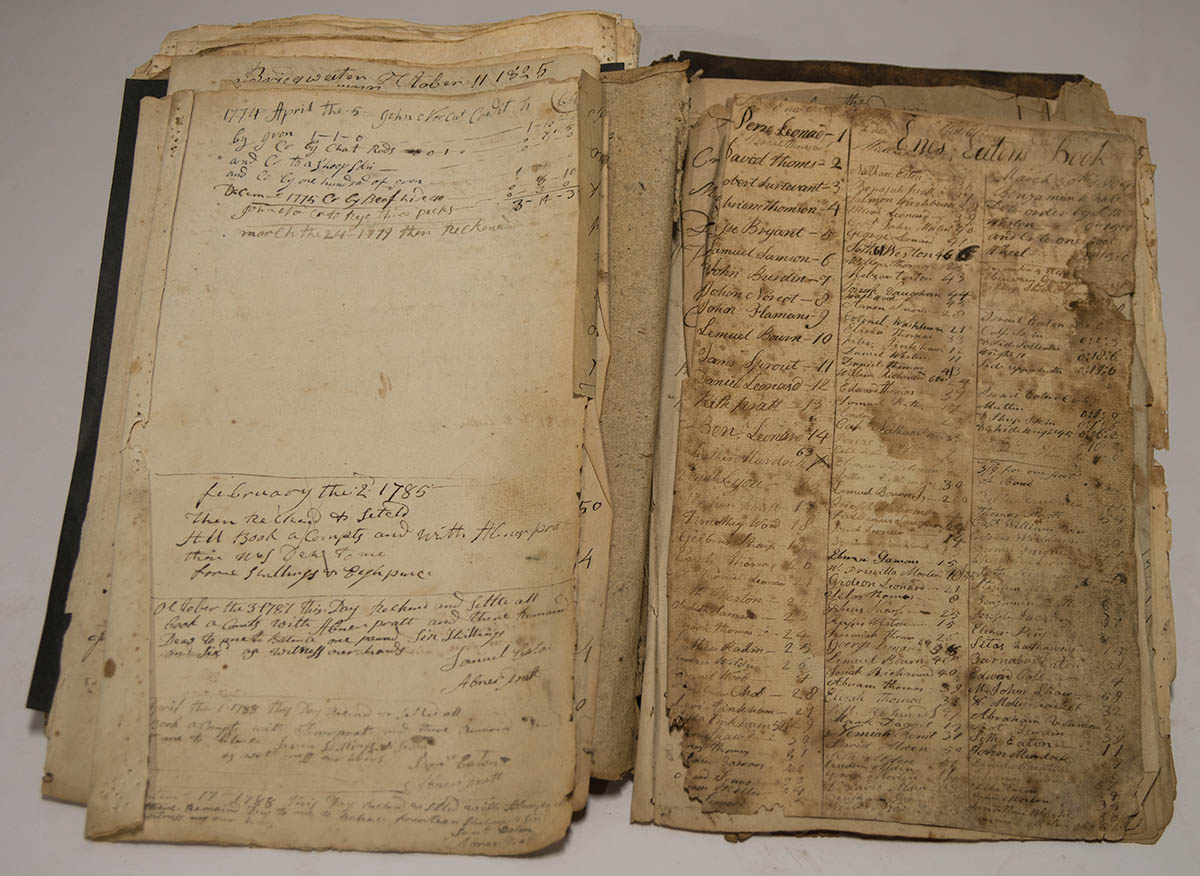 Lot 259: 18th/19th C. Ledger Book, and Watercolor - Image 2