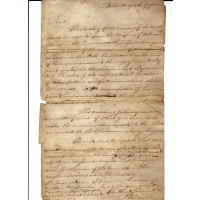 Lot 146A: ADS - B. Lincoln 1799, and ADS Response