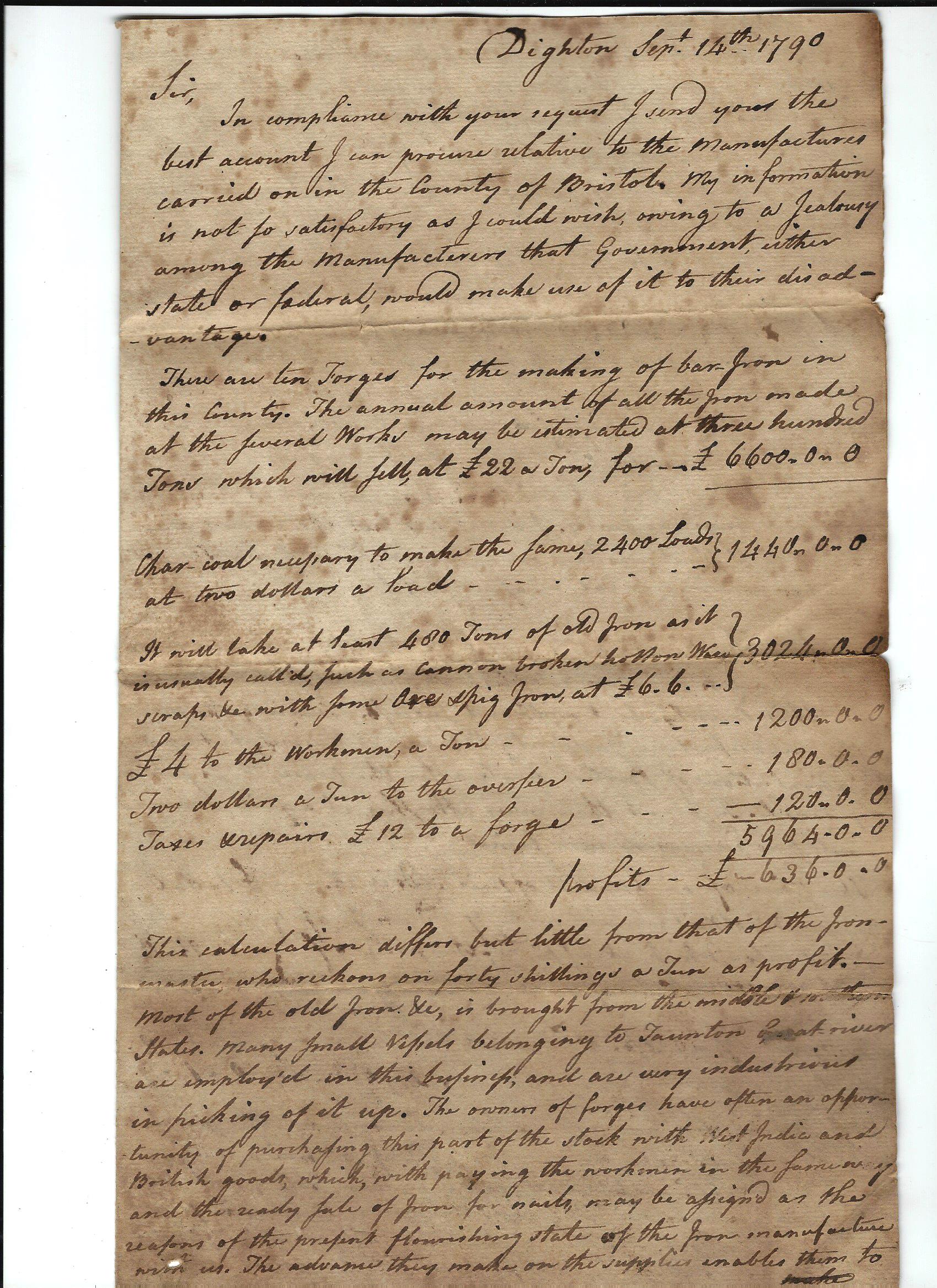 Lot 146A: ADS - B. Lincoln 1799, and ADS Response - Image 3