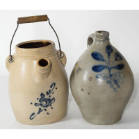 Lot 104A: Two 19th C. Stoneware Pieces