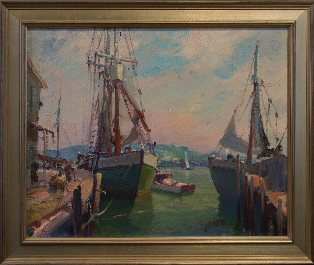 Lot 117A: Gloucester Harbor Scene - Image 2