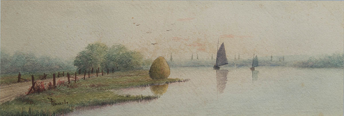 Lot 183: Two Watercolors by Frank Thurlo - Image 2