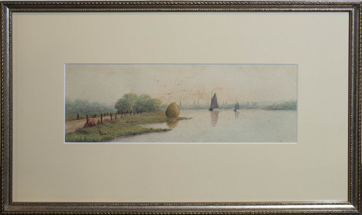 Lot 183: Two Watercolors by Frank Thurlo - Image 4