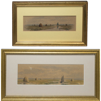 Lot 184: Two Watercolors by Frank Thurlo